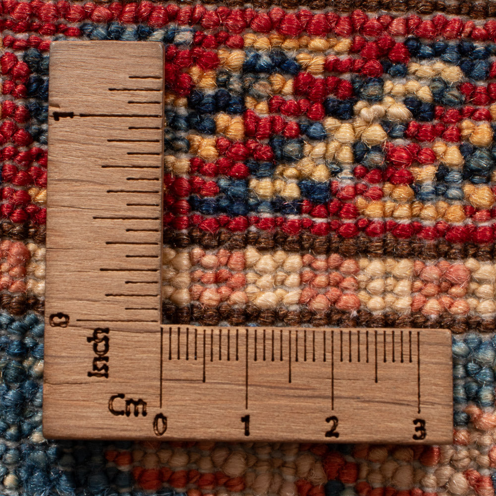 Tapis de couloir Tapis Ziegler - Kazak - 247 x 73 cm - bleu