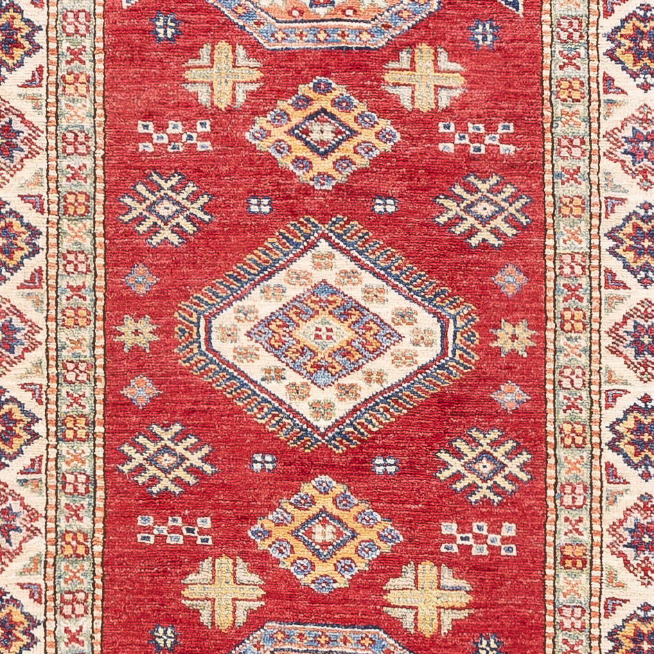 Tapis de couloir Tapis Ziegler - Kazak - 301 x 79 cm - rouge