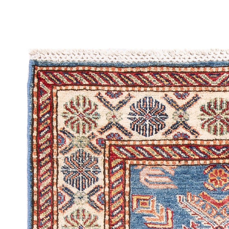 Tapis de couloir Tapis Ziegler - Kazak - 287 x 78 cm - bleu