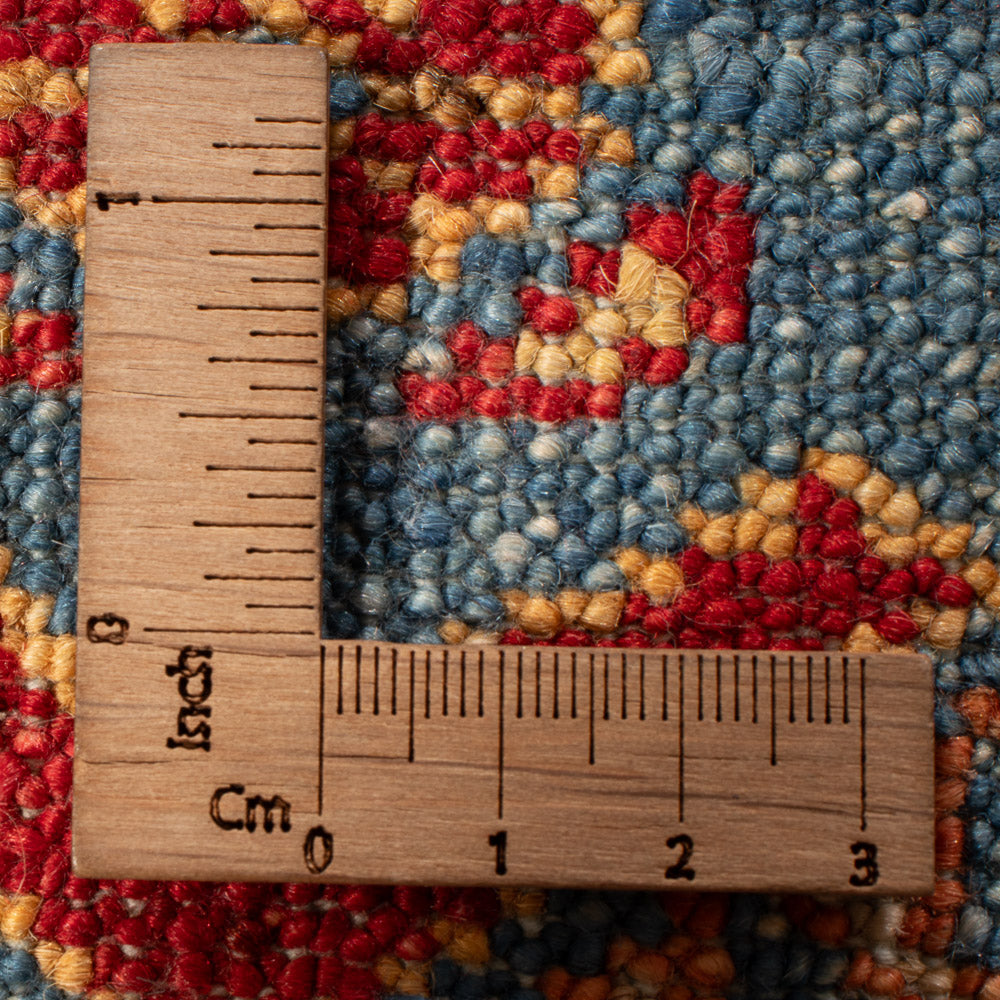 Tapis de couloir Tapis Ziegler - Kazak - 287 x 78 cm - bleu