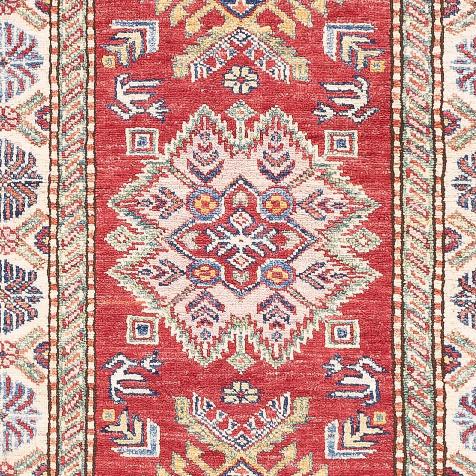 Tapis de couloir Tapis Ziegler - Kazak - 263 x 76 cm - rouge
