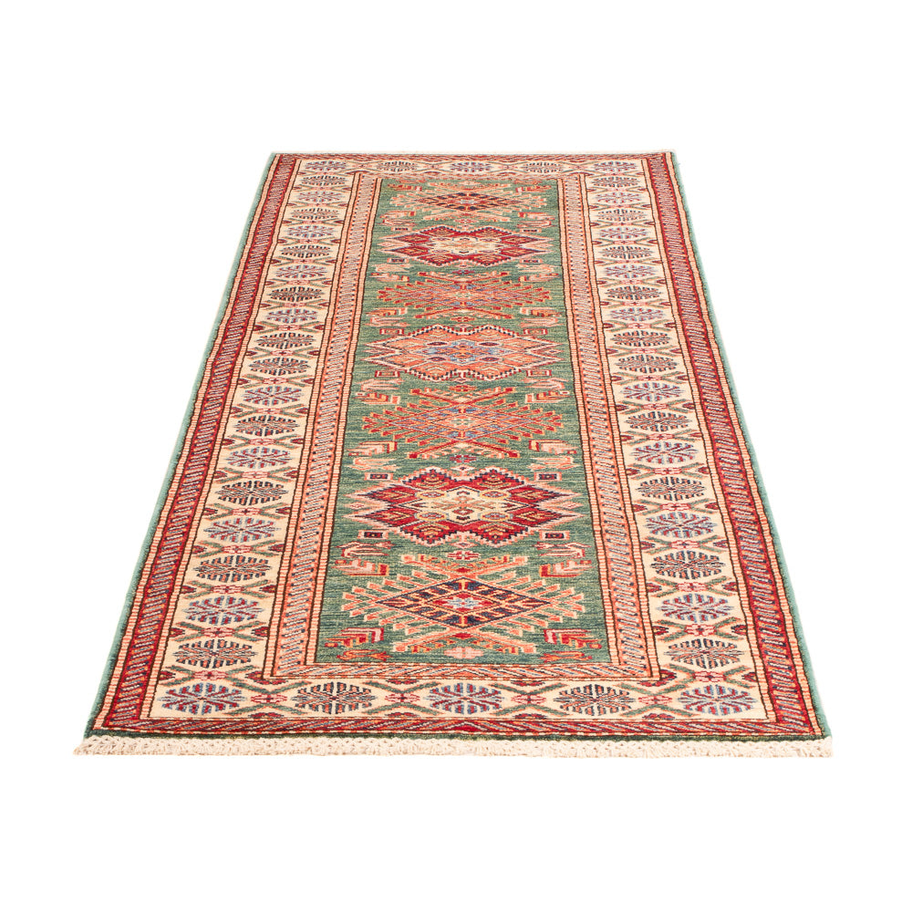 Tapis de couloir Tapis Ziegler - Kazak - 244 x 75 cm - vert clair