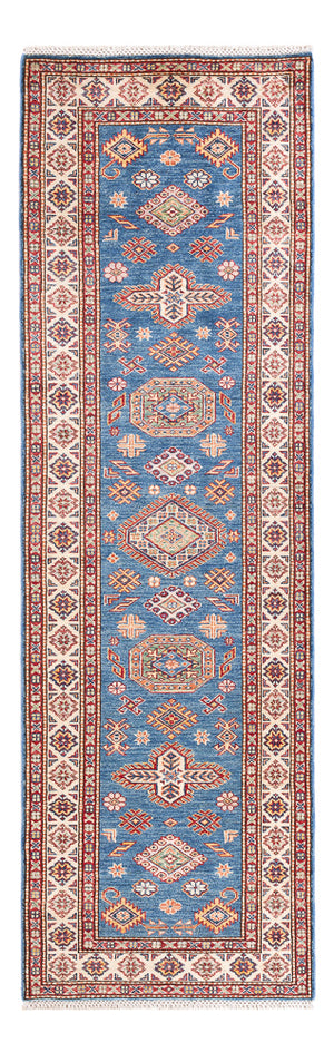 Tapis de couloir Tapis Ziegler - Kazak - 252 x 75 cm - bleu