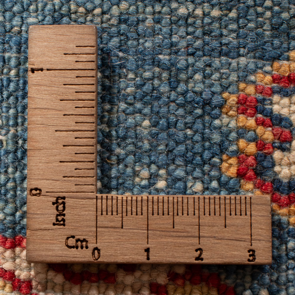 Tapis de couloir Tapis Ziegler - Kazak - 254 x 77 cm - bleu