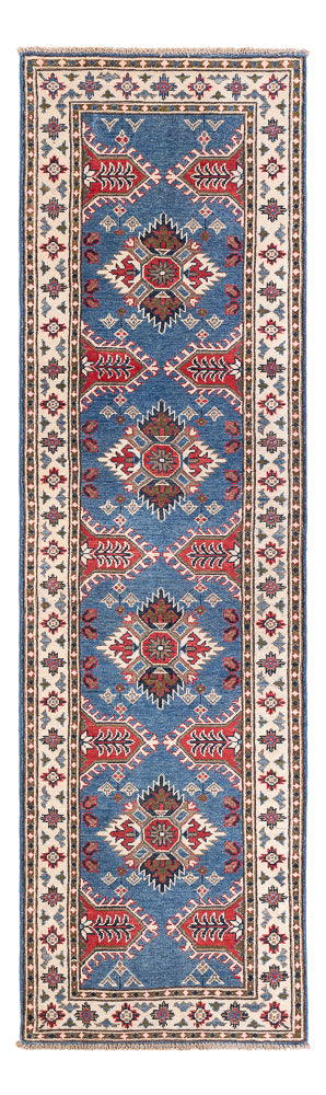 Tapis de couloir Tapis Ziegler - Kazak - 288 x 82 cm - bleu