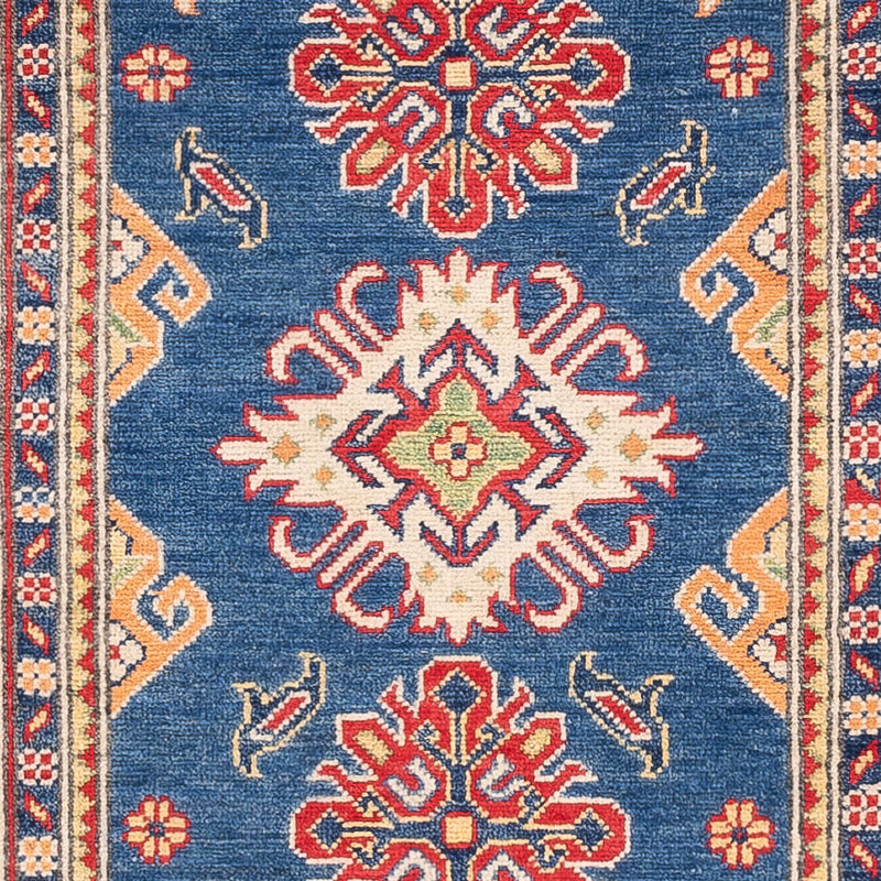 Tapis de couloir Tapis Ziegler - Kazak - 290 x 84 cm - bleu