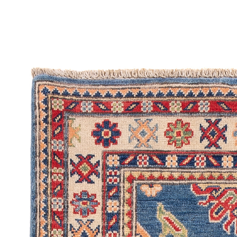 Tapis de couloir Tapis Ziegler - Kazak - 290 x 84 cm - bleu