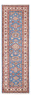 Tapis de couloir Tapis Ziegler - Kazak - 256 x 74 cm - bleu
