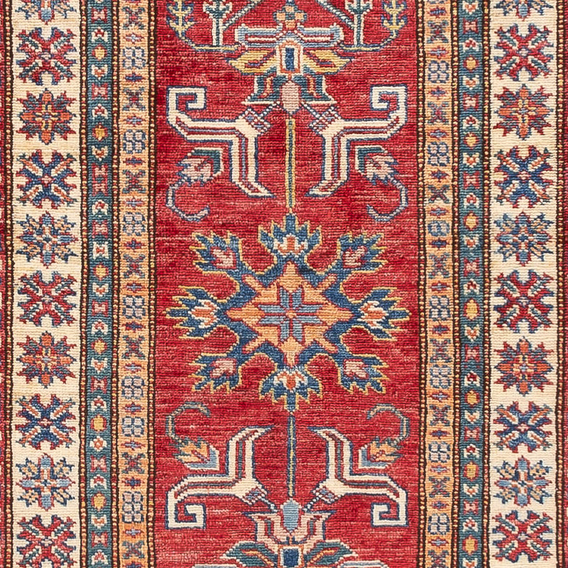 Tapis de couloir Tapis Ziegler - Kazak - 294 x 71 cm - rouge