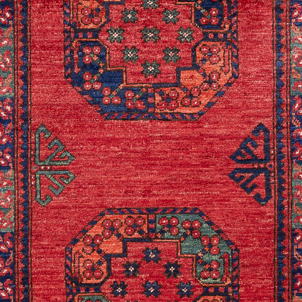 Tapis afghan - 149 x 104 cm - rouge