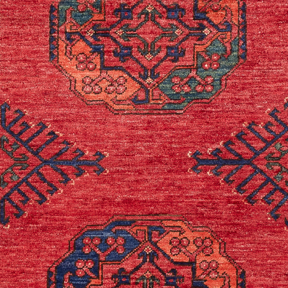 Tapis afghan - 150 x 104 cm - rouge