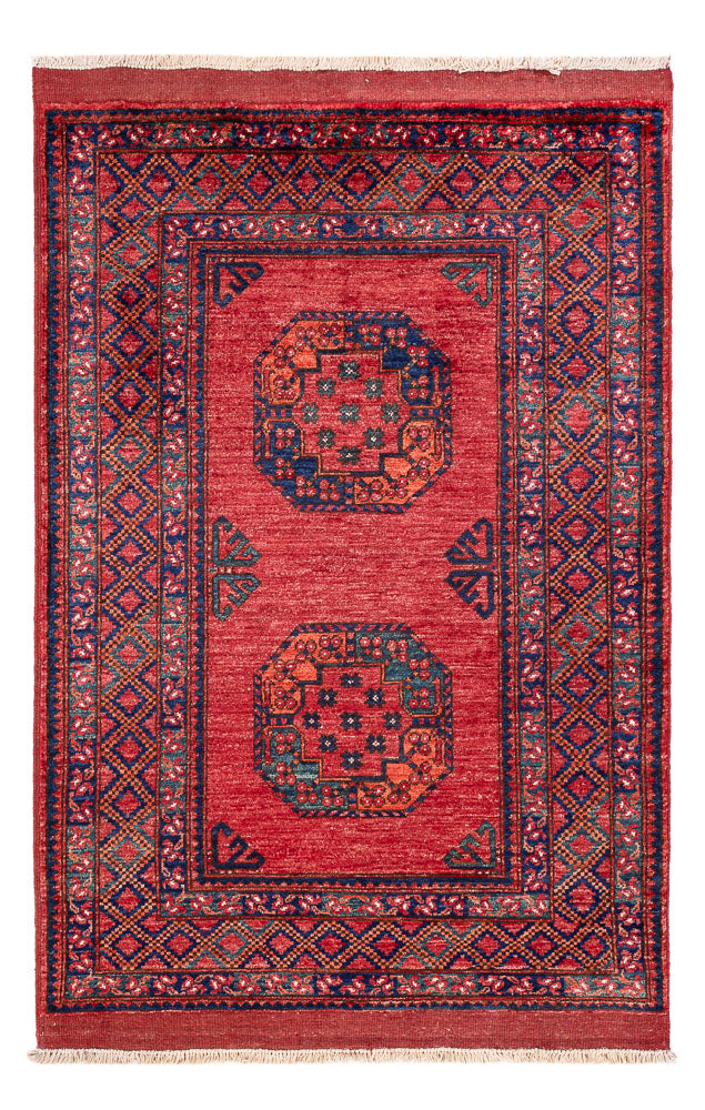Tapis afghan - 154 x 102 cm - rouge