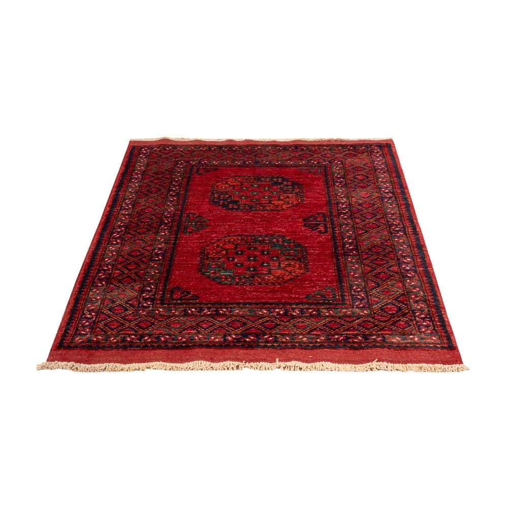 Tapis afghan - 154 x 102 cm - rouge