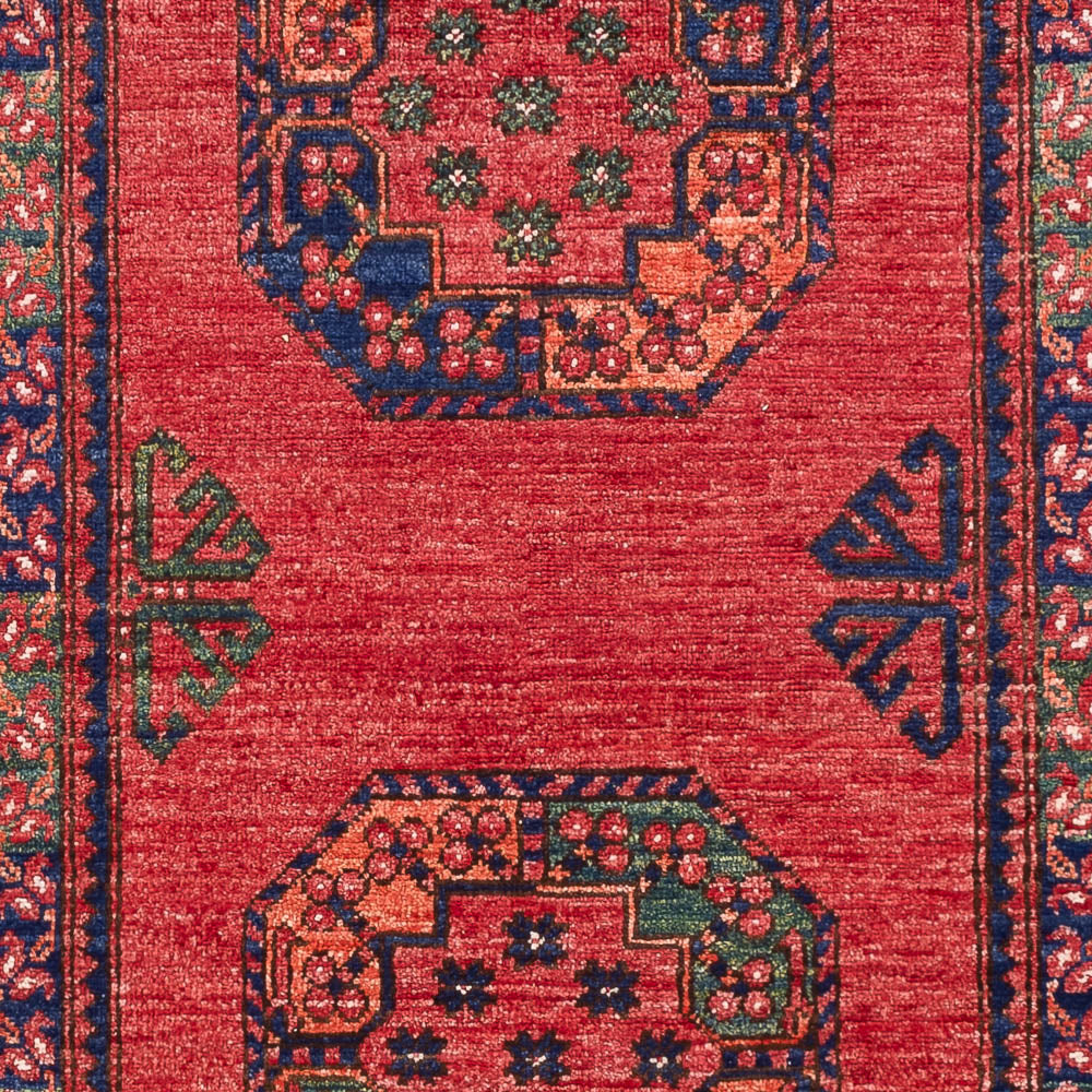 Tapis afghan - 151 x 104 cm - rouge