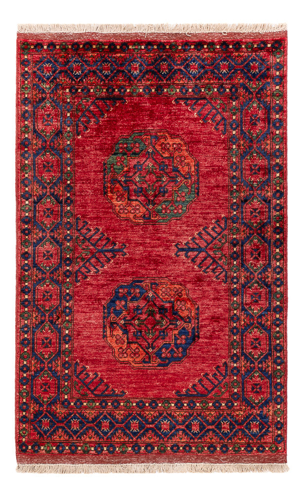 Tapis afghan - 150 x 100 cm - rouge