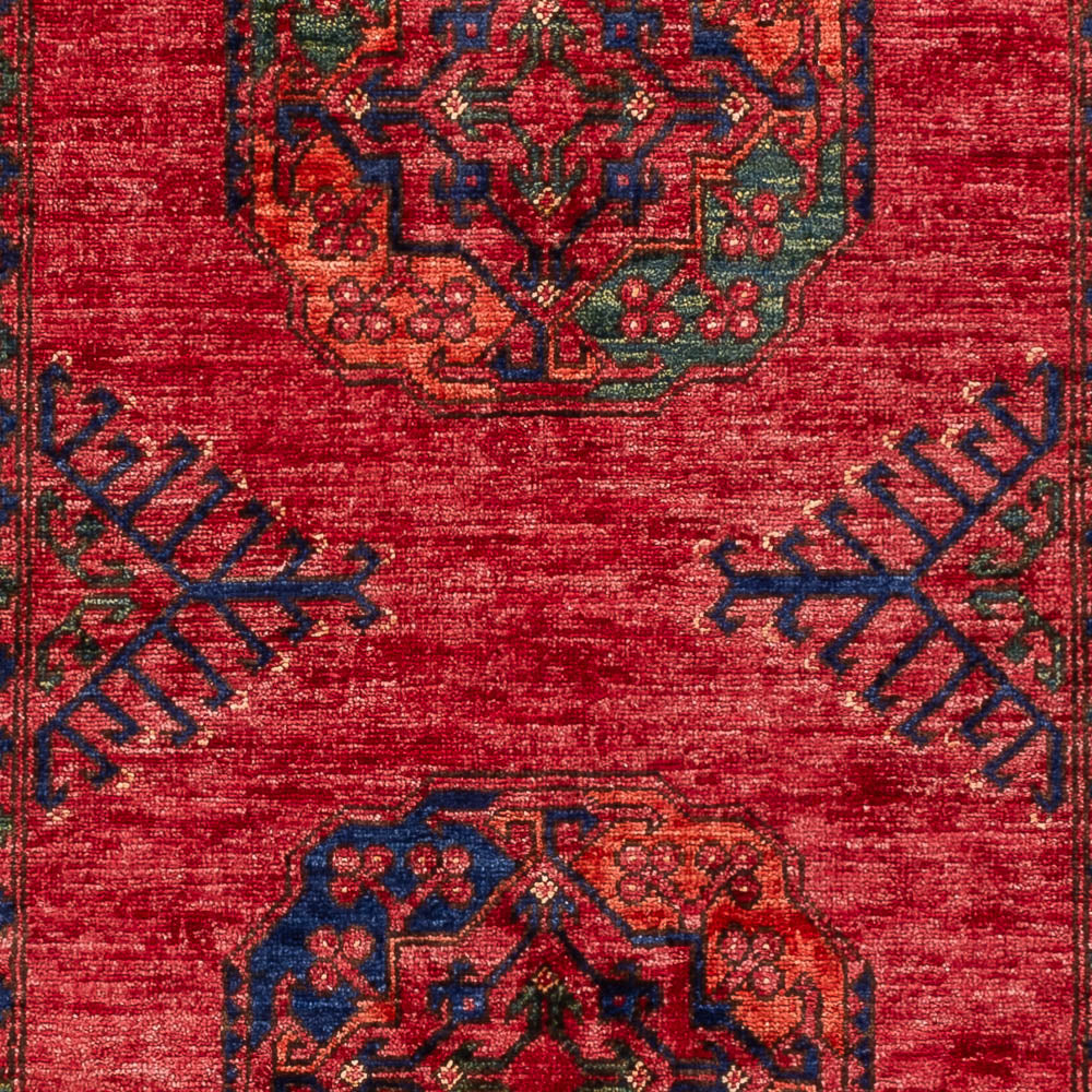 Tapis afghan - 150 x 100 cm - rouge