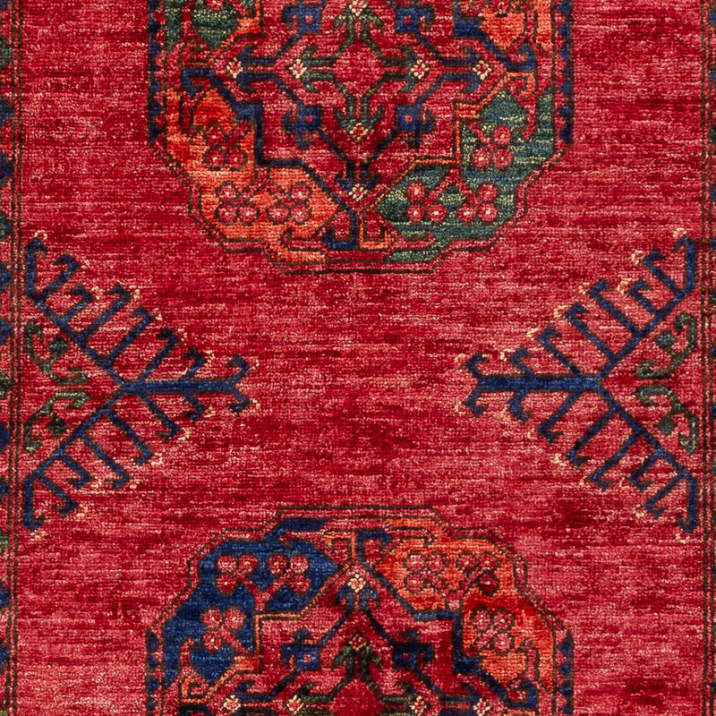 Tapis afghan - 150 x 100 cm - rouge