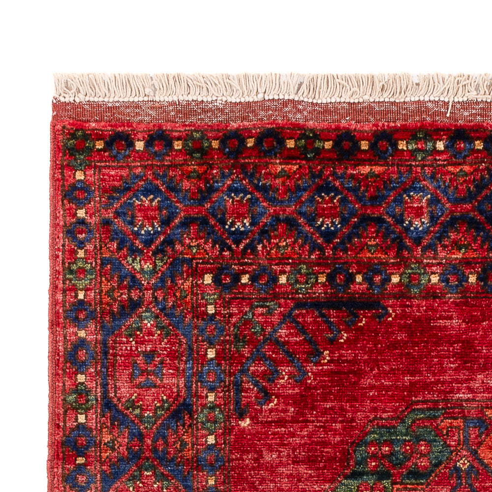 Tapis afghan - 150 x 100 cm - rouge