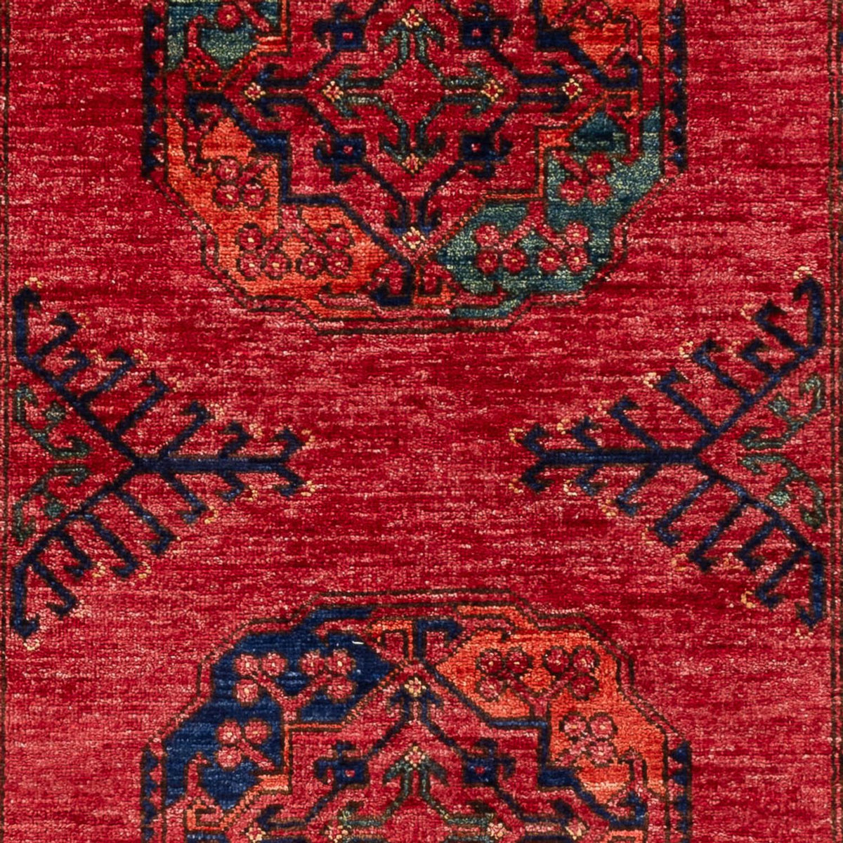 Tapis afghan - 151 x 101 cm - rouge