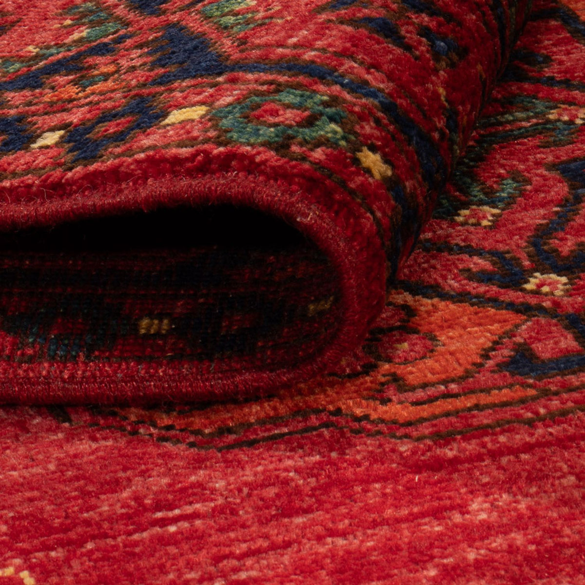 Tapis afghan - 151 x 101 cm - rouge
