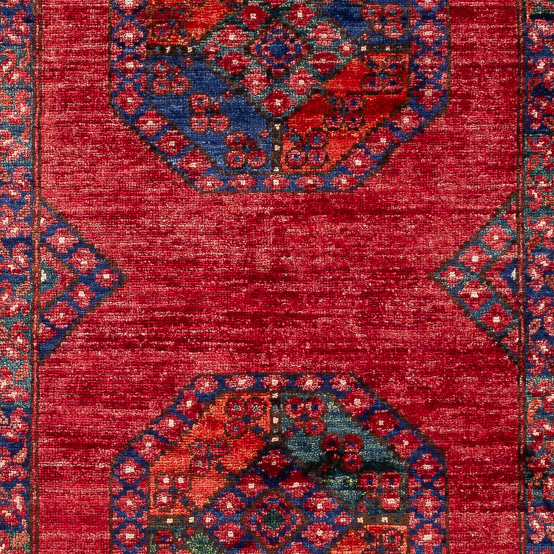 Tapis afghan - 155 x 100 cm - rouge