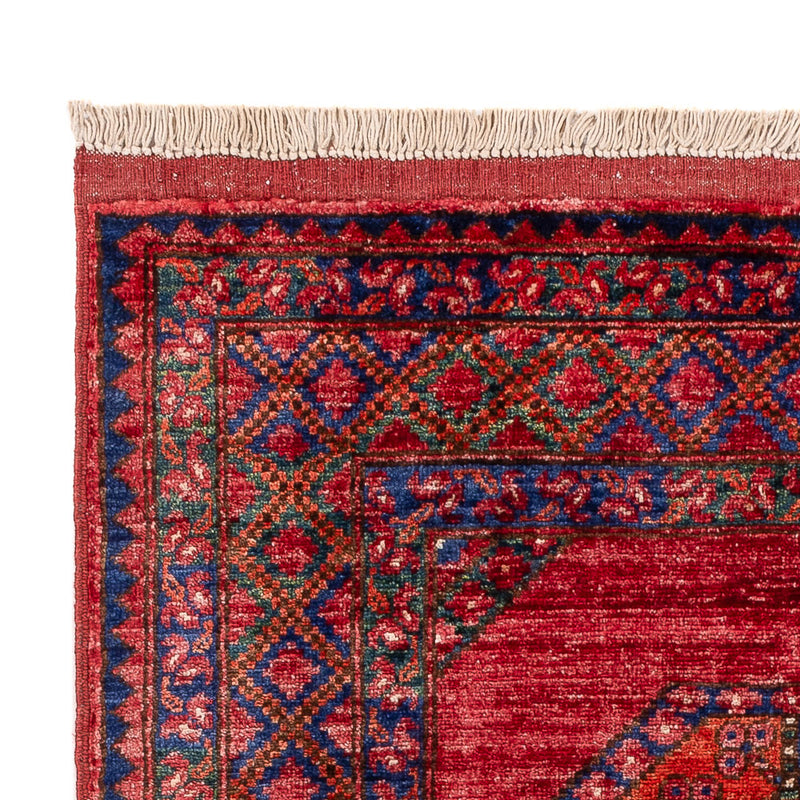 Tapis afghan - 155 x 100 cm - rouge