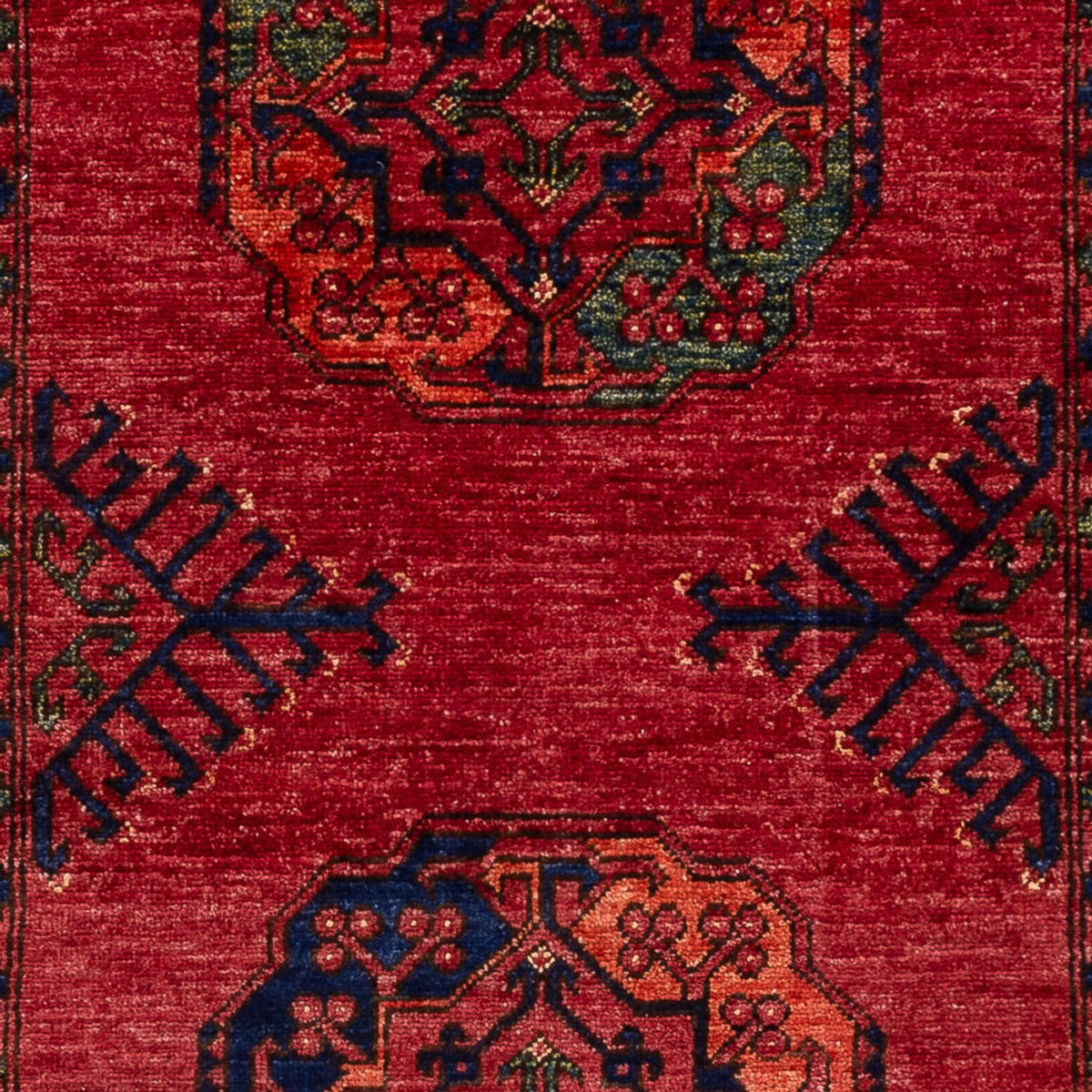 Tapis afghan - 152 x 99 cm - rouge