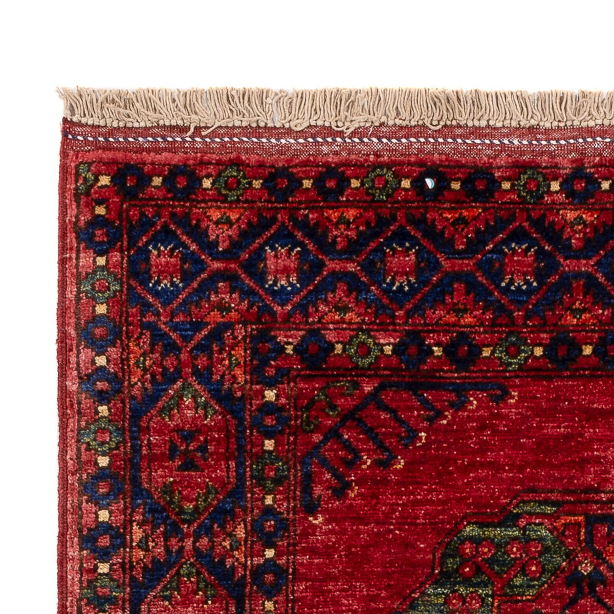 Tapis afghan - 152 x 99 cm - rouge