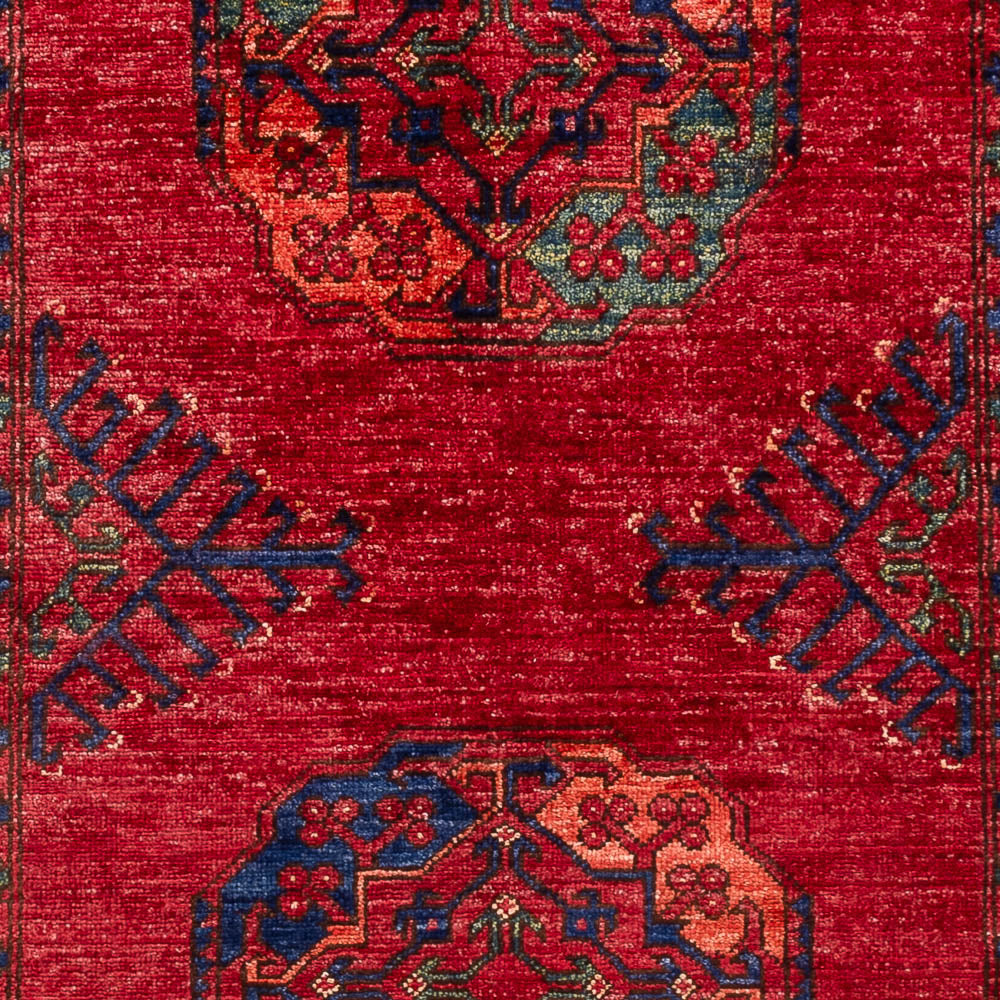 Tapis afghan - 151 x 102 cm - rouge