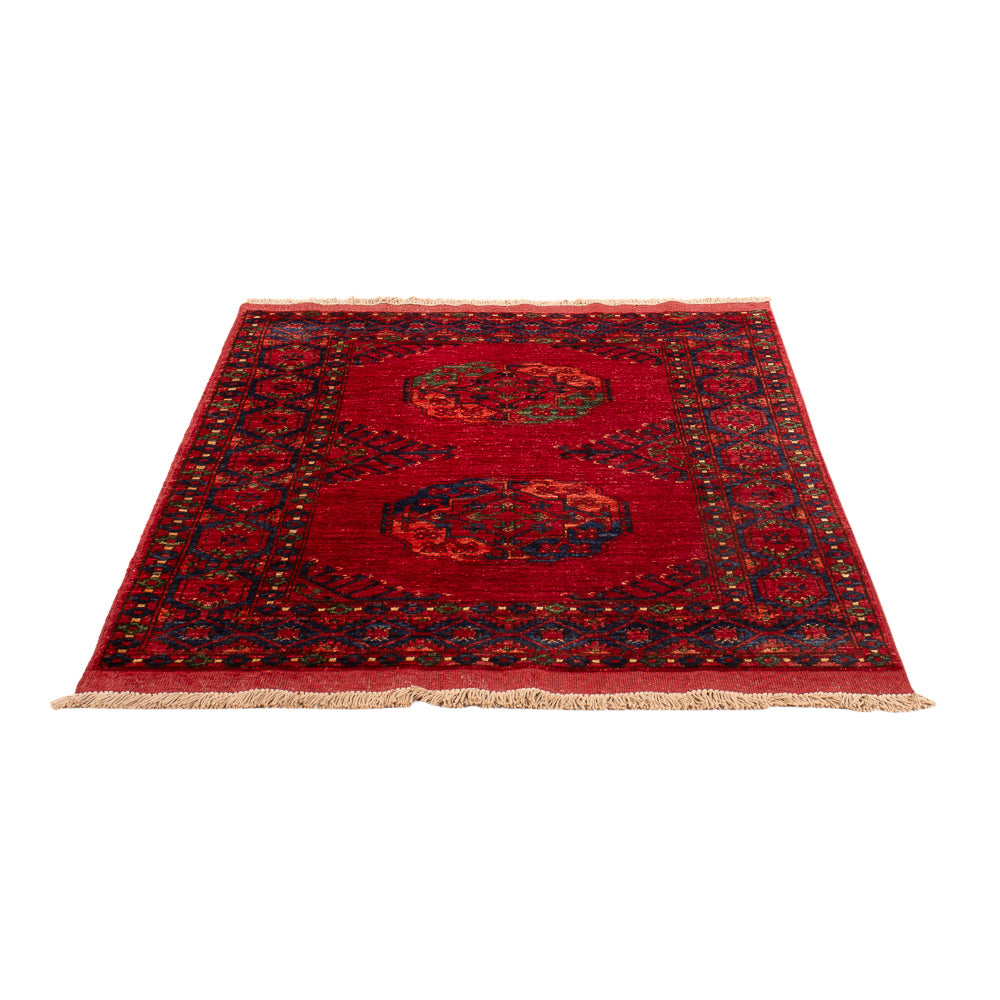 Tapis afghan - 151 x 102 cm - rouge