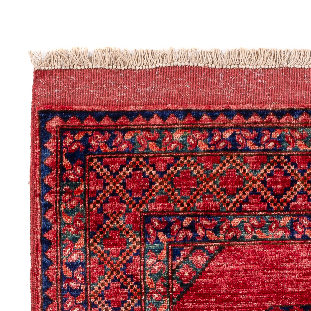 Tapis afghan - 163 x 100 cm - rouge
