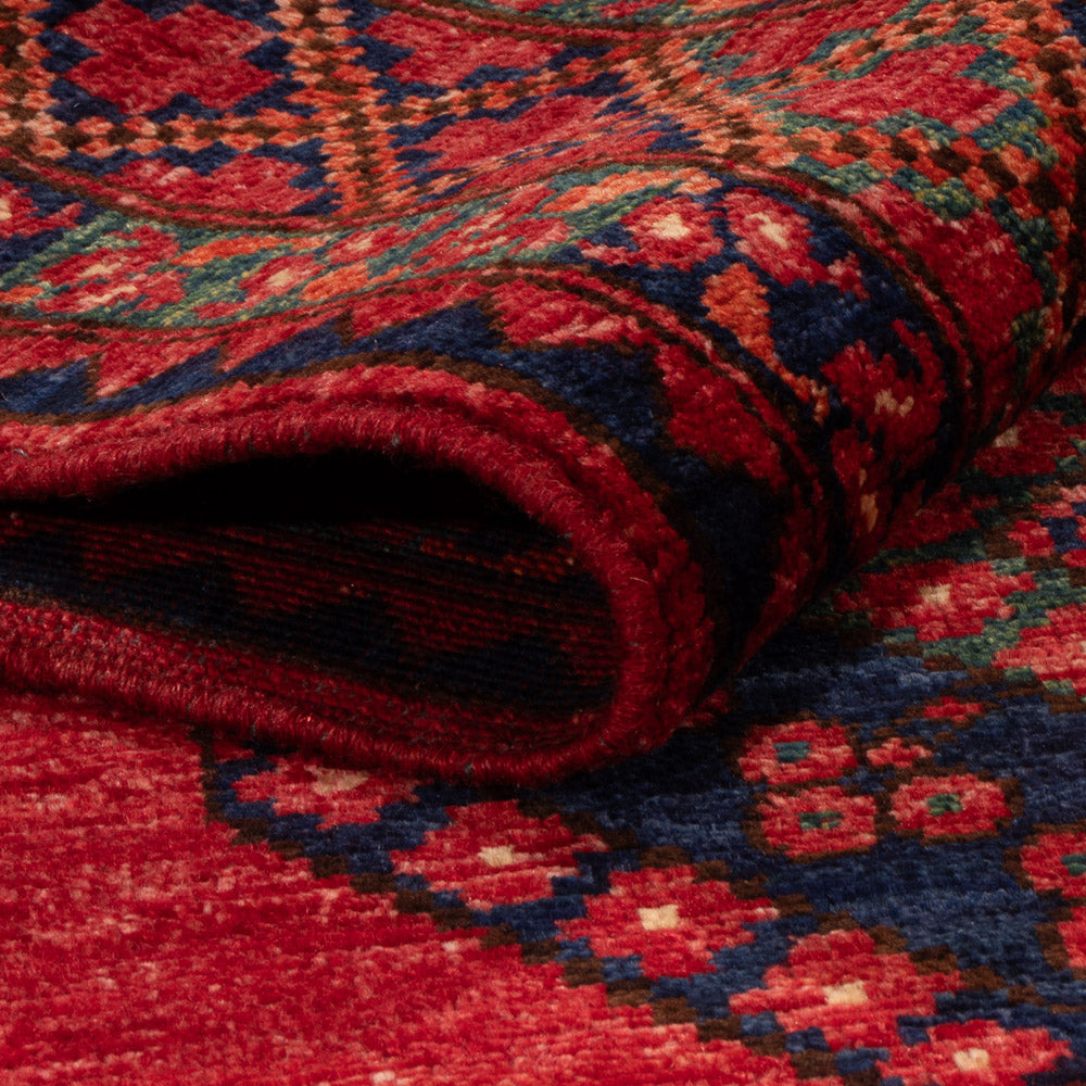Tapis afghan - 163 x 100 cm - rouge