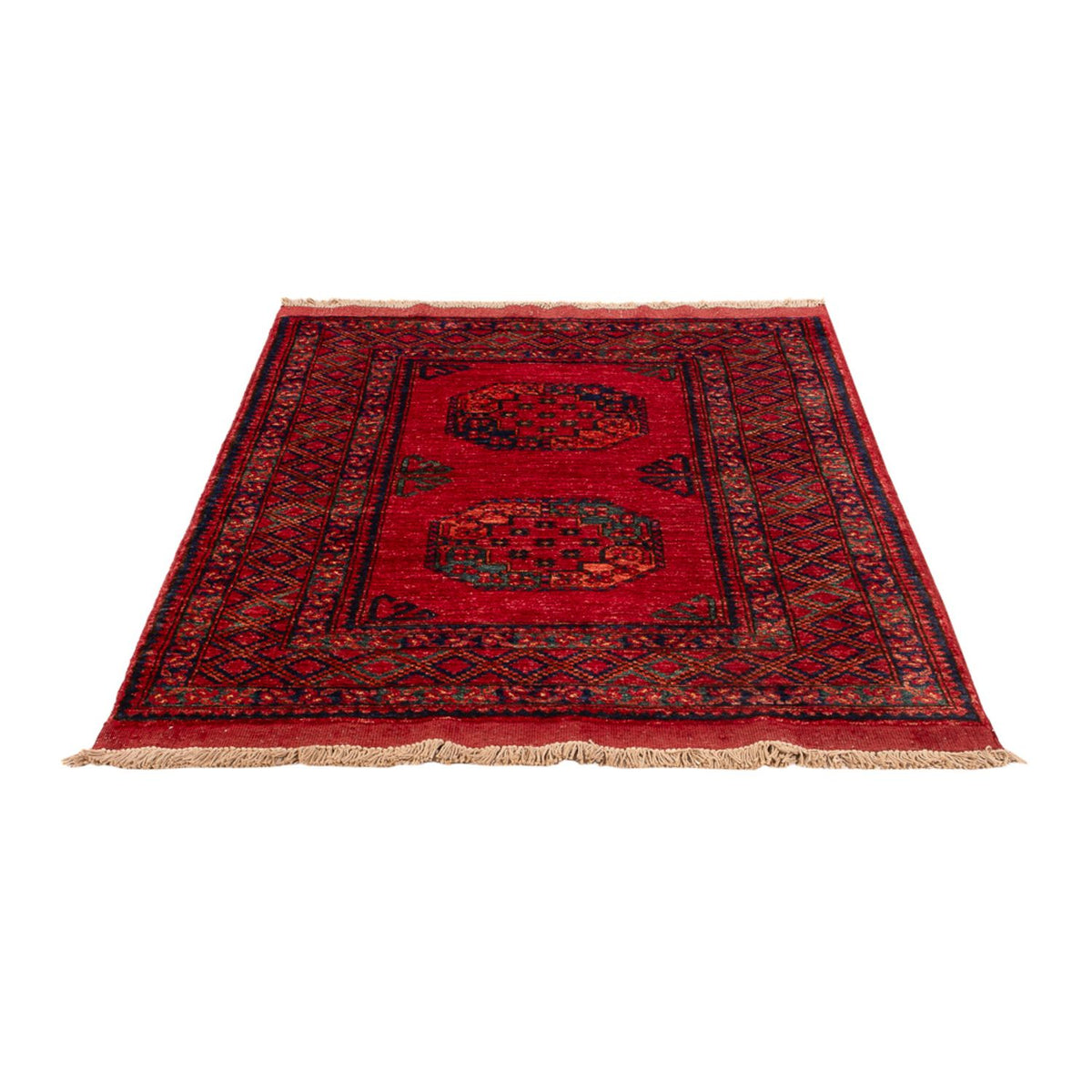 Tapis afghan - 150 x 102 cm - rouge