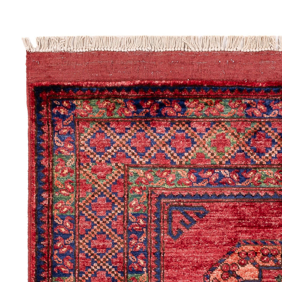 Tapis afghan - 148 x 103 cm - rouge