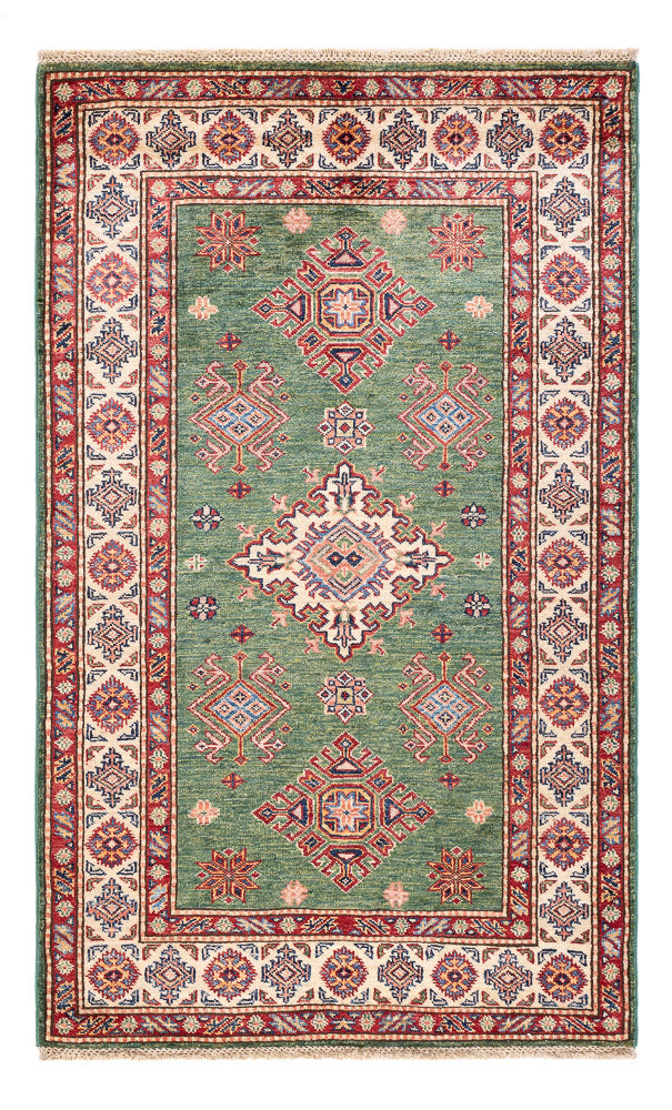 Tapis Ziegler - Kazak - 160 x 98 cm - vert