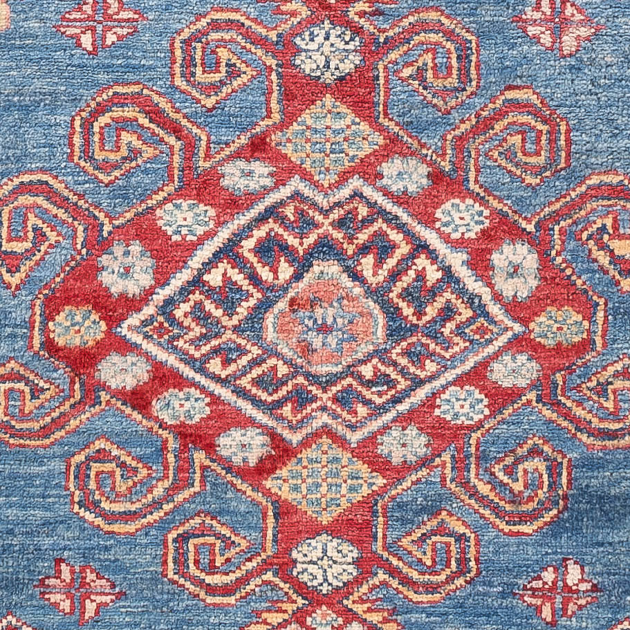 Tapis Ziegler - Kazak - 150 x 104 cm - bleu