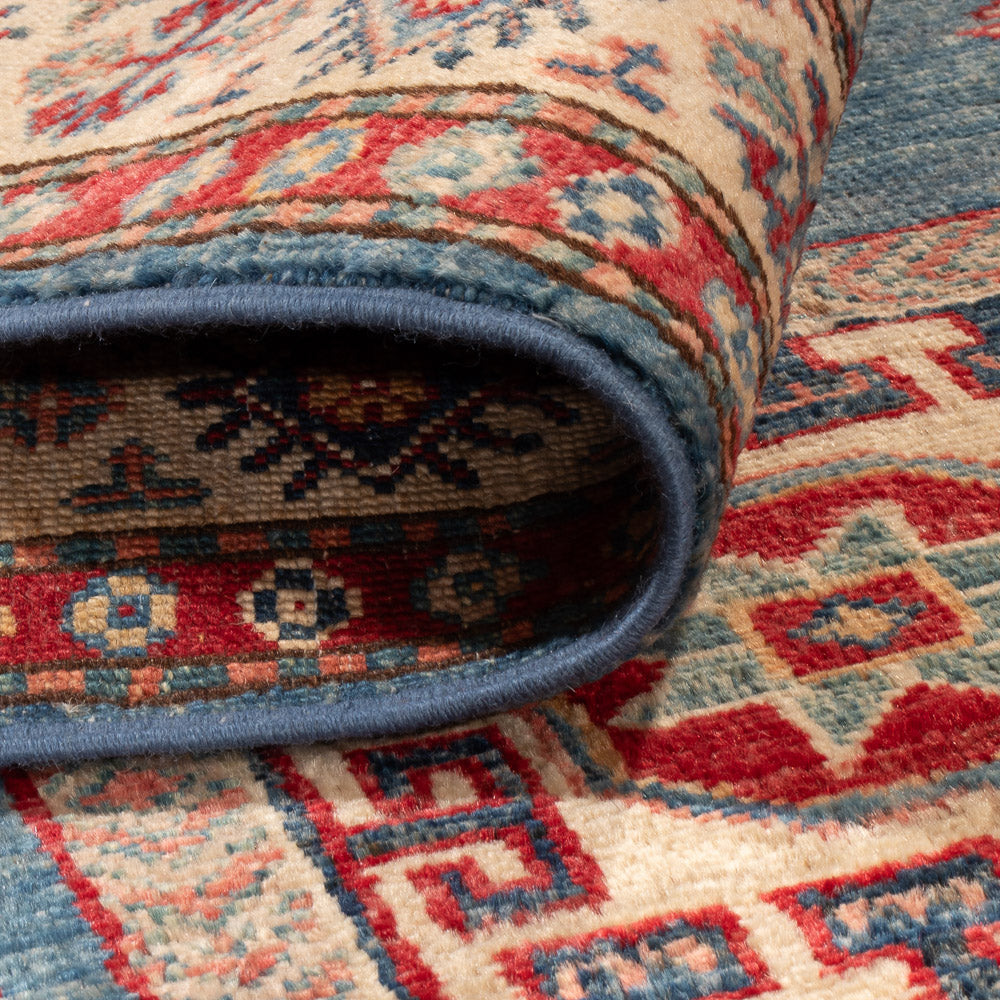 Tapis Ziegler - Kazak - 150 x 104 cm - bleu