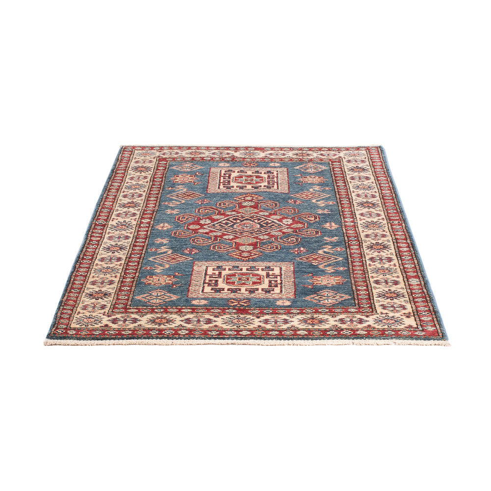 Tapis Ziegler - Kazak - 150 x 104 cm - bleu