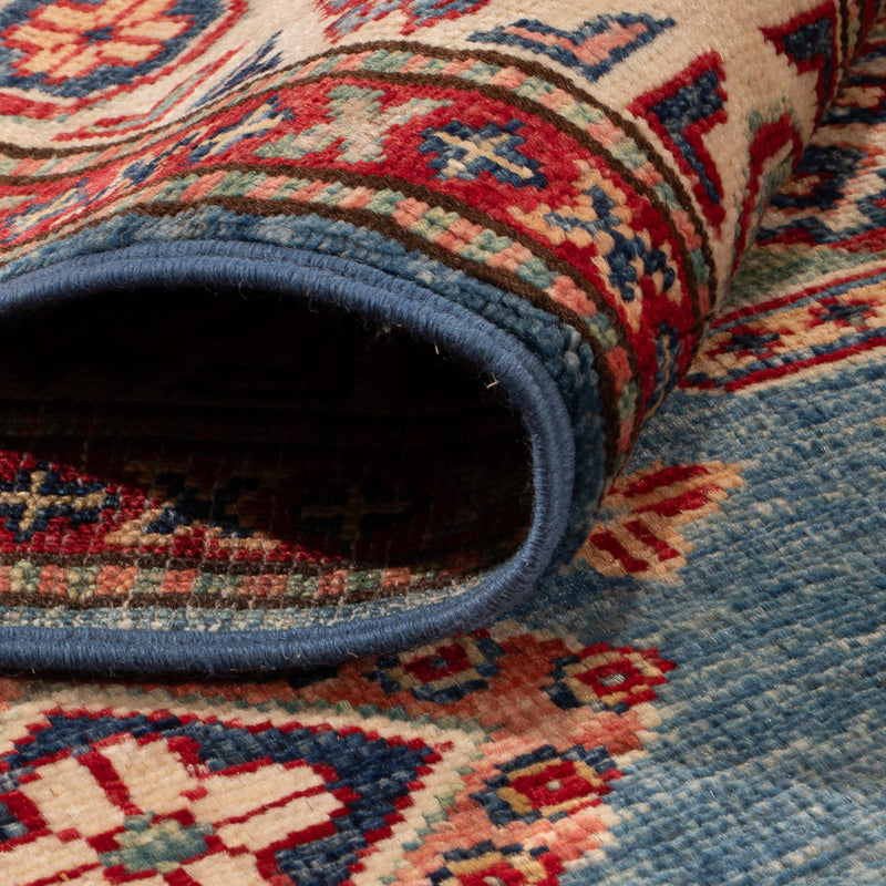 Tapis Ziegler - Kazak - 154 x 101 cm - bleu