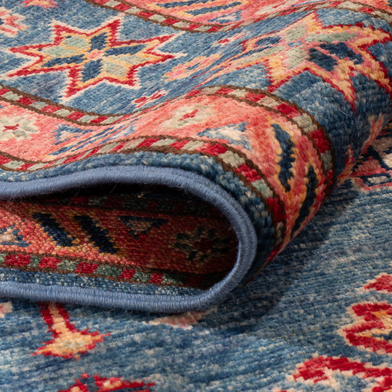 Tapis Ziegler - Kazak - 152 x 97 cm - bleu