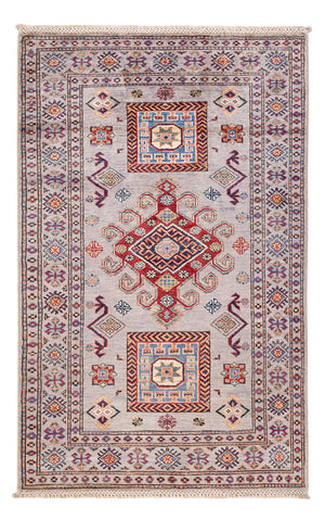 Tapis Ziegler - Kazak - 151 x 95 cm - gris clair