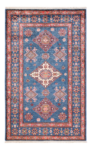 Tapis Ziegler - Kazak - 157 x 98 cm - bleu