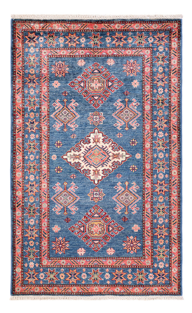Tapis Ziegler - Kazak - 157 x 98 cm - bleu