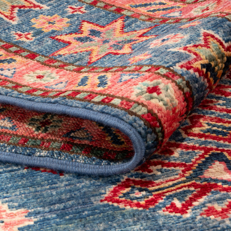 Tapis Ziegler - Kazak - 157 x 98 cm - bleu