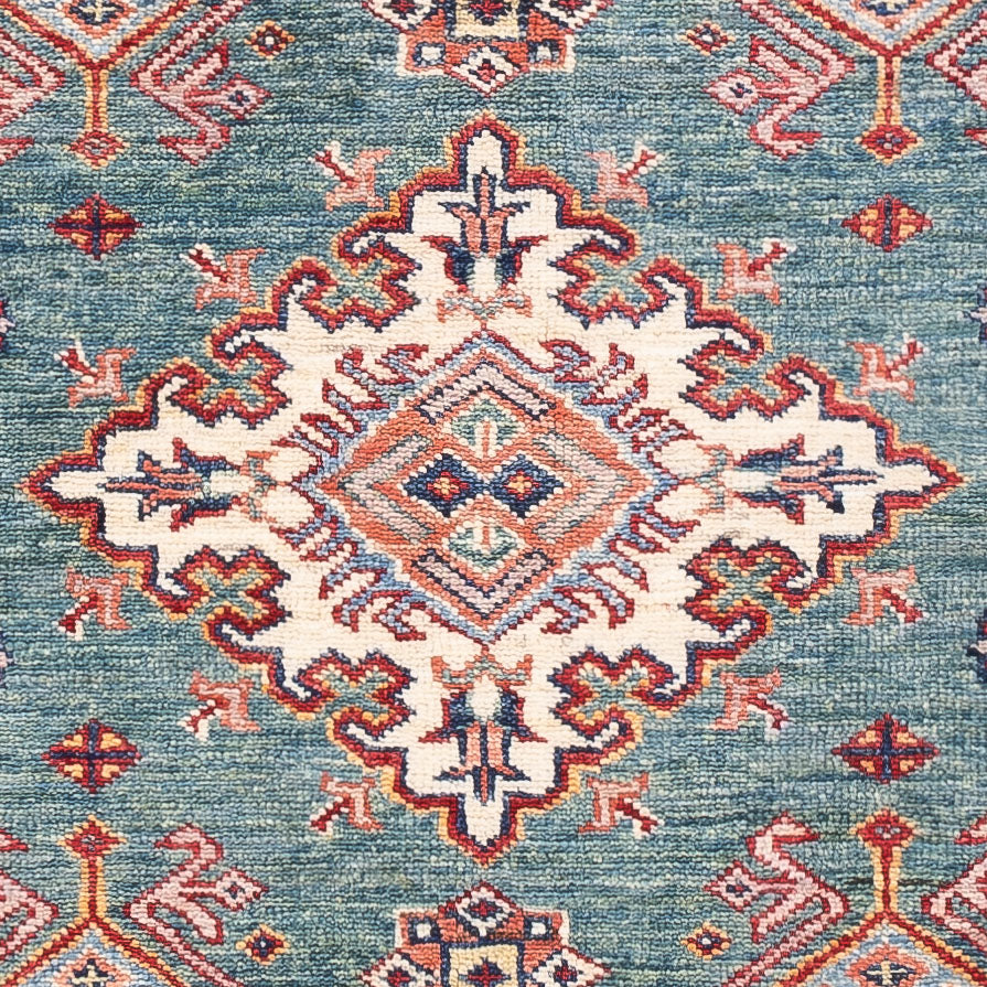 Tapis Ziegler - Kazak - 146 x 99 cm - vert