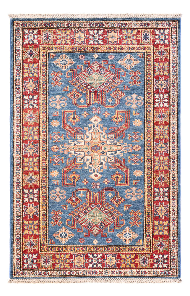 Tapis Ziegler - Kazak - 154 x 99 cm - bleu