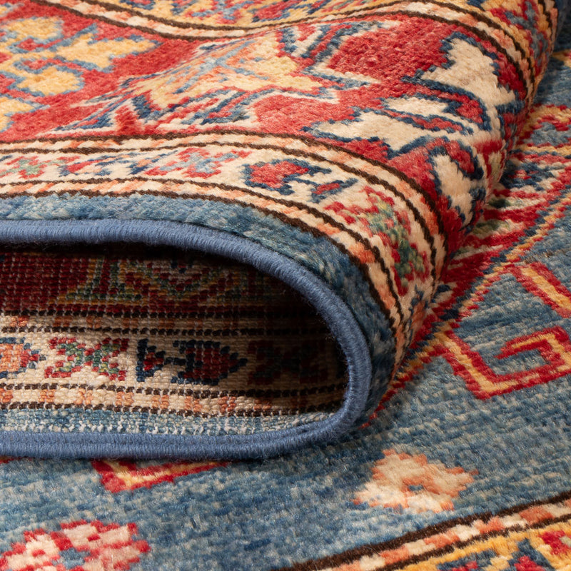 Tapis Ziegler - Kazak - 154 x 99 cm - bleu