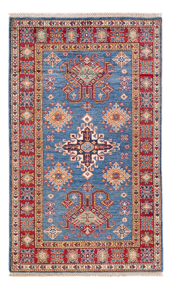 Tapis Ziegler - Kazak - 158 x 97 cm - bleu