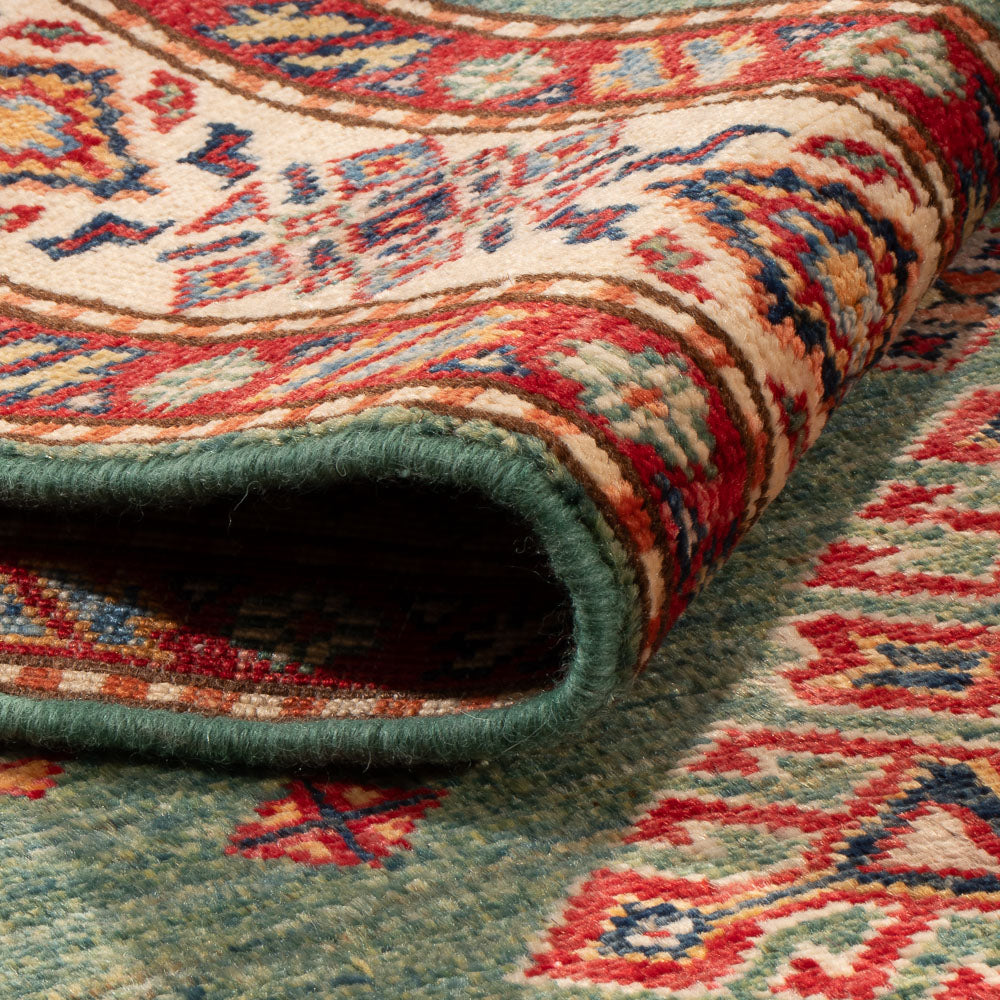 Tapis Ziegler - Kazak - 152 x 99 cm - vert