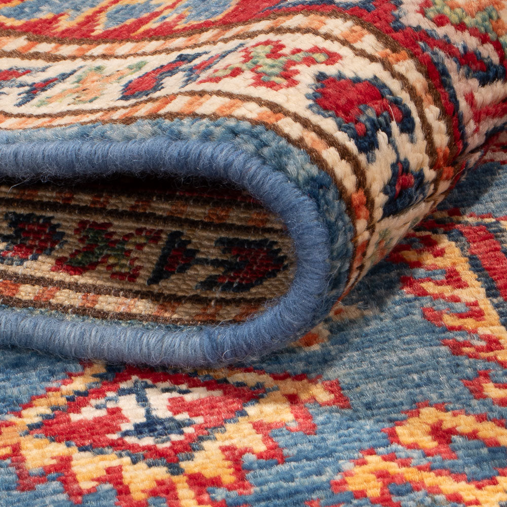 Tapis Ziegler - Kazak - 158 x 100 cm - bleu